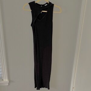 Melrose and Market Cutout Black Midi Dress